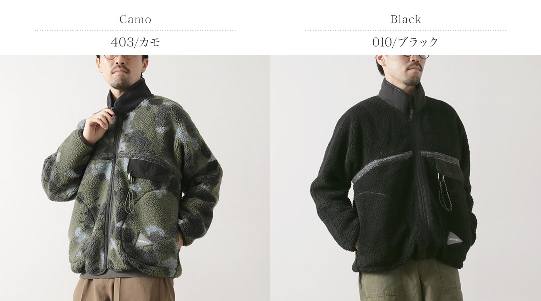 and wander（アンドワンダー） グラミチ ジャガードテープ フリース