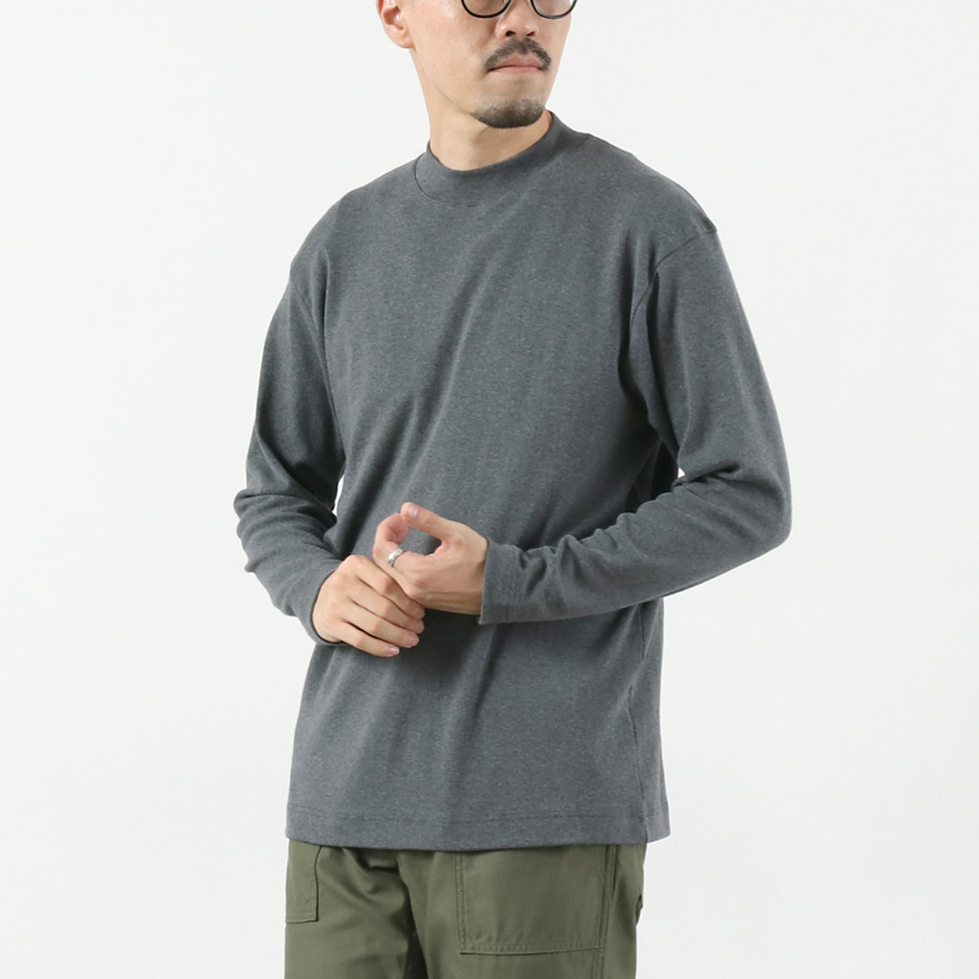 GICIPI(ジチピ） デルフィーノ クルーネック ベーシックフィット ロングスリーブ カットソー / Tシャツ 長袖 無地 モックネック | gicipi | 02