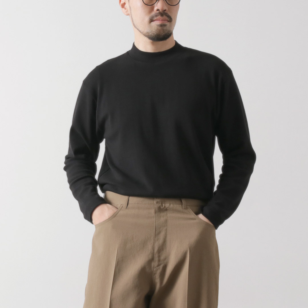 GICIPI(ジチピ） デルフィーノ クルーネック ベーシックフィット ロングスリーブ カットソー / Tシャツ 長袖 無地 モックネック | gicipi | 03