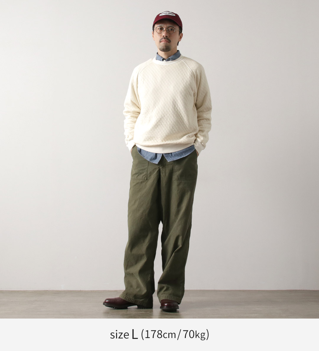 GOOD ON ON（グッドオン） キルト ロングスリーブ ラグラン