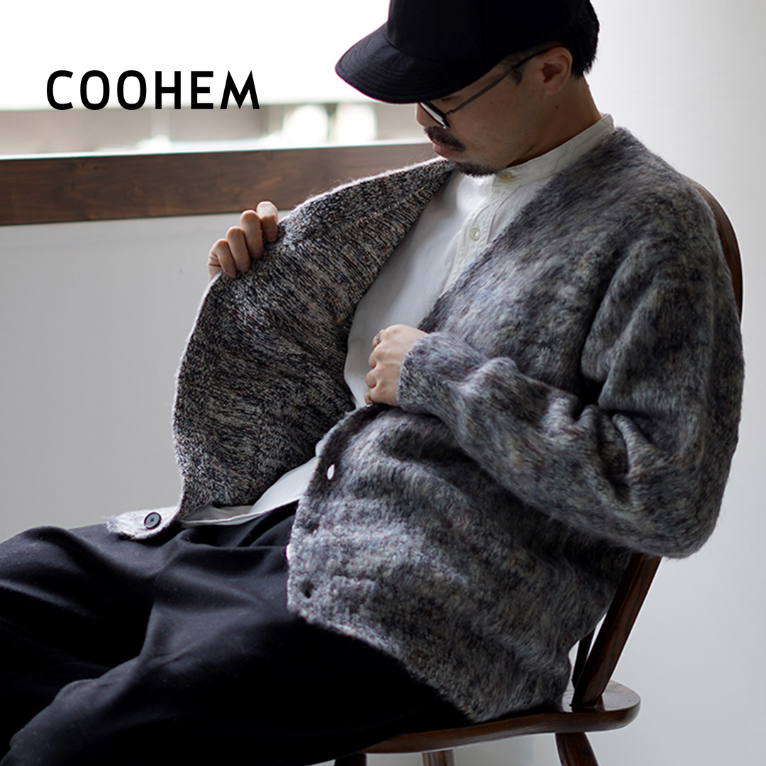 Coohem（コーヘン） 交編 シャギードッグ カーディガン / メンズ 長袖