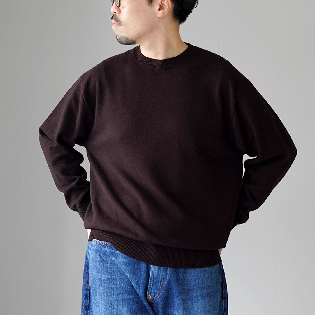 YONETOMI NEW BASICリジッド カシミア ニット プルオーバー YONETOMI NEW BASIC（ヨネトミニューベーシック） リジッド カシミア