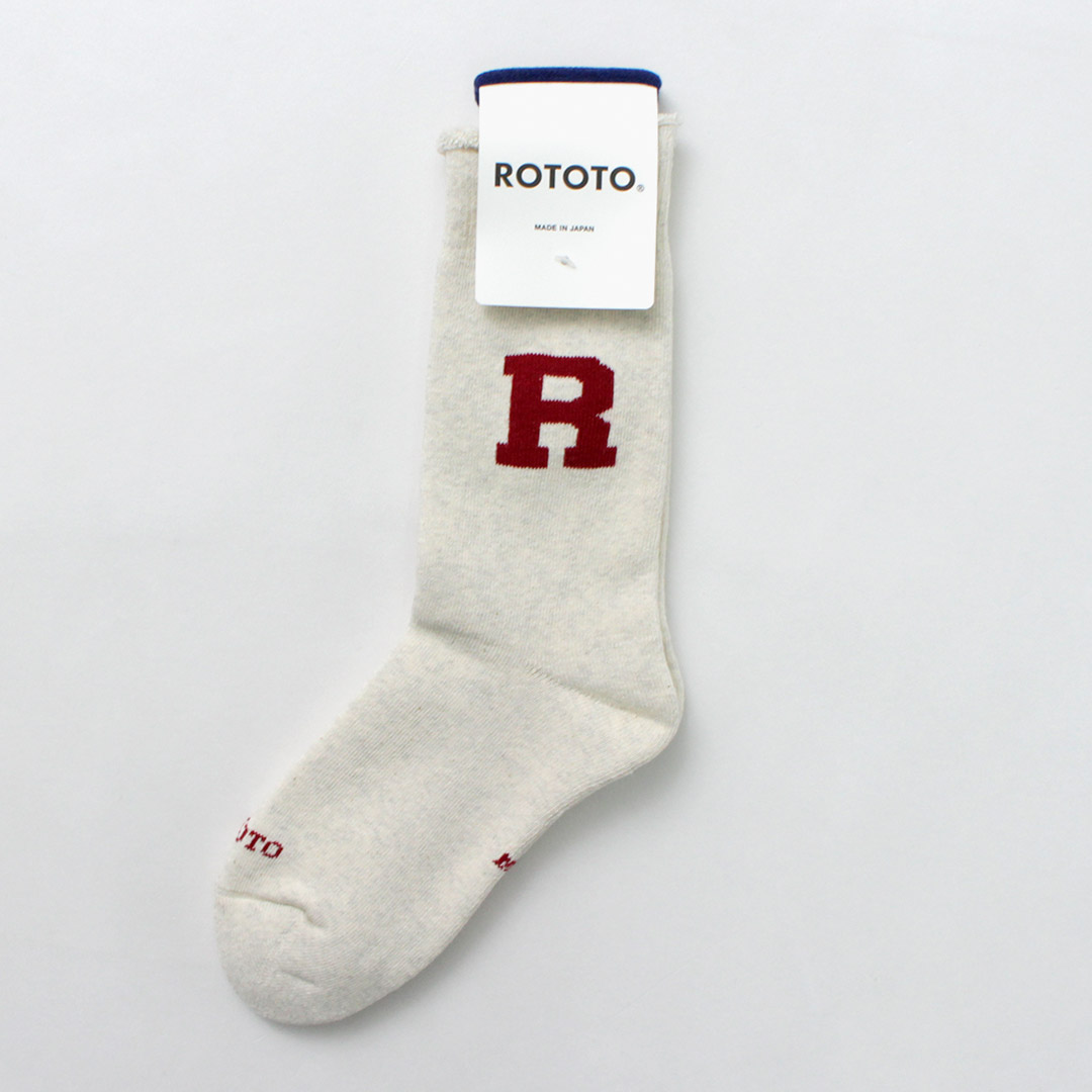 ROTOTO（ロトト）ラフィー スウェット ソックス Rロゴ / メンズ レディース ユニセックス | ROTOTO | 02