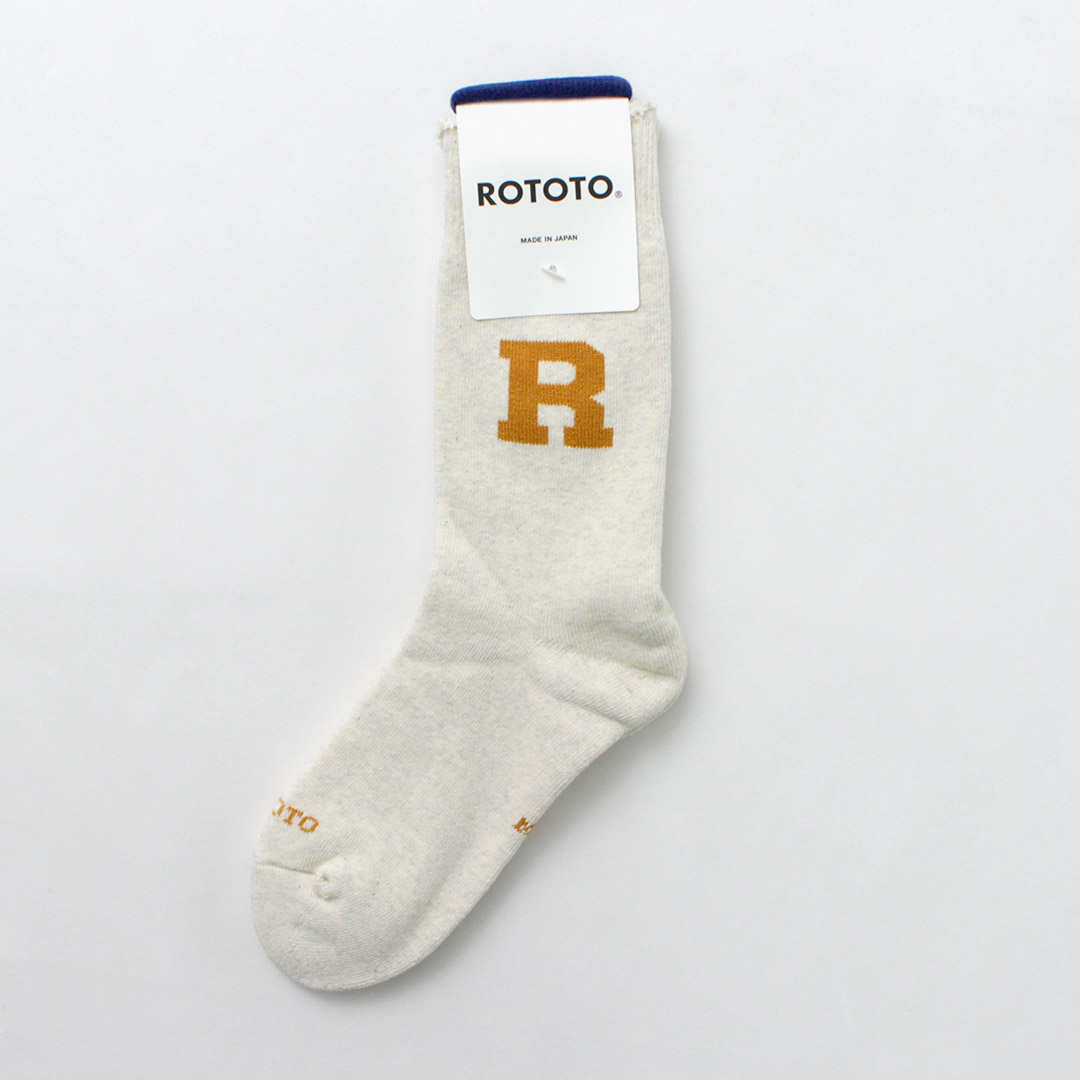 ROTOTO（ロトト）ラフィー スウェット ソックス Rロゴ / メンズ レディース ユニセックス | ROTOTO | 03