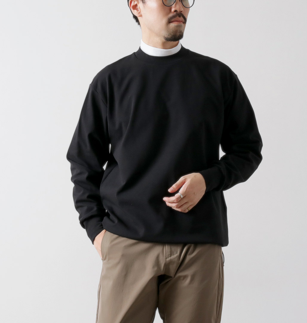 FLISTFIA（フリストフィア） ロングスリーブ ドローコード プルオーバー / Tシャツ 長袖 無地 裾絞り 日本製 | FLISTFIA | 02