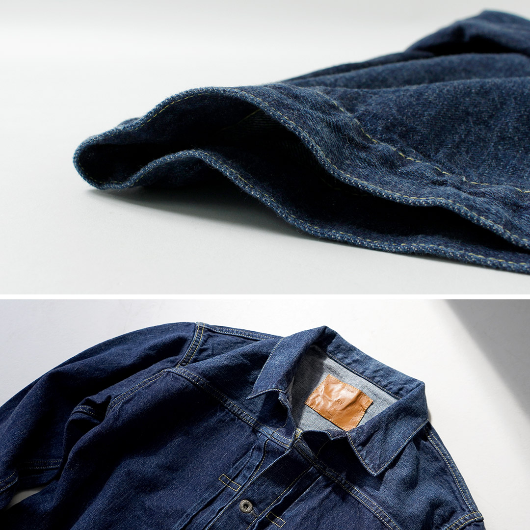 REMI RELIEF（レミ レリーフ） 12ozデニム 大戦モデルGジャン ブルー