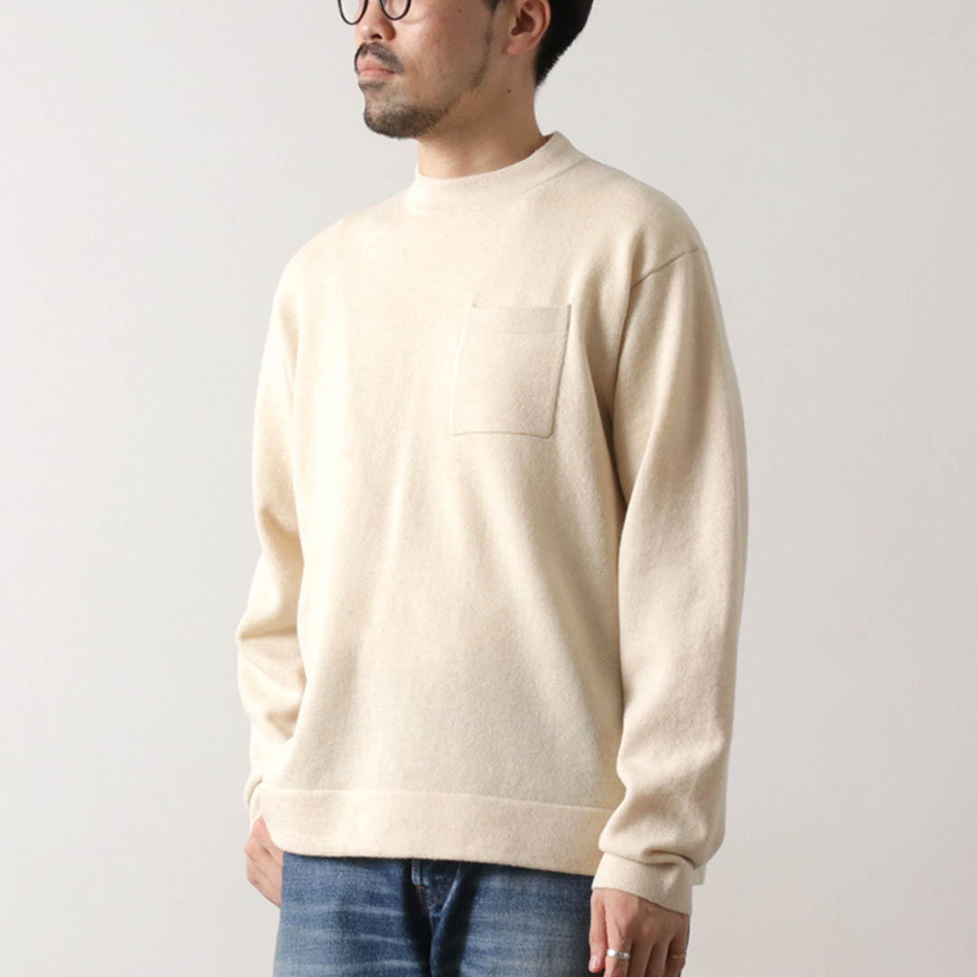 RYE TENDER（ライテンダー） ロイド ポケット プルオーパーニット / メンズ トップス 長袖 ウール 無地 LLOYD SWEATER :  20133 : ROCOCO Yahoo!店 - 通販 - Yahoo!ショッピング