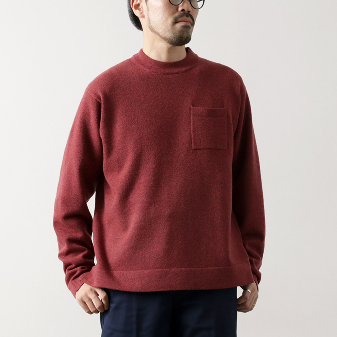RYE TENDER（ライテンダー） ロイド ポケット プルオーパーニット / メンズ トップス 長袖 ウール 無地 LLOYD SWEATER | RYE TENDER | 02