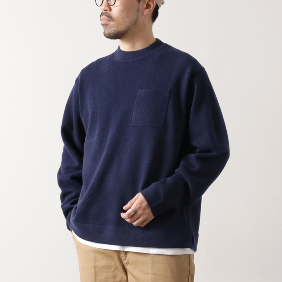 RYE TENDER（ライテンダー） ロイド ポケット プルオーパーニット / メンズ トップス 長袖 ウール 無地 LLOYD SWEATER :  20133 : ROCOCO Yahoo!店 - 通販 - Yahoo!ショッピング