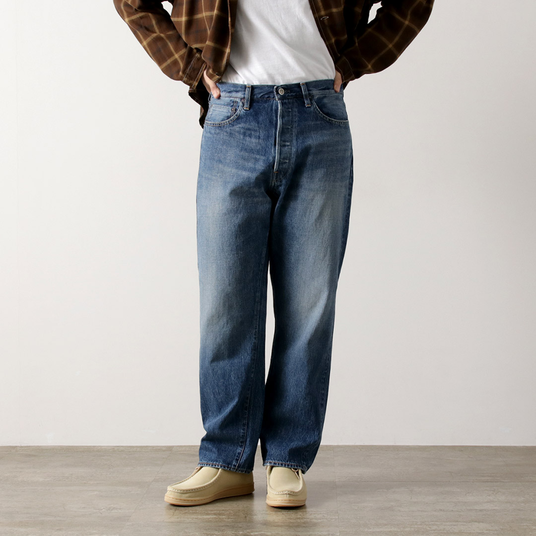 ORDINARY FITS（オーディナリーフィッツ） ルーズデニム ユーズド / セルビッジデニム テーパード インディゴ 日本製 | Ordinary fits | 01