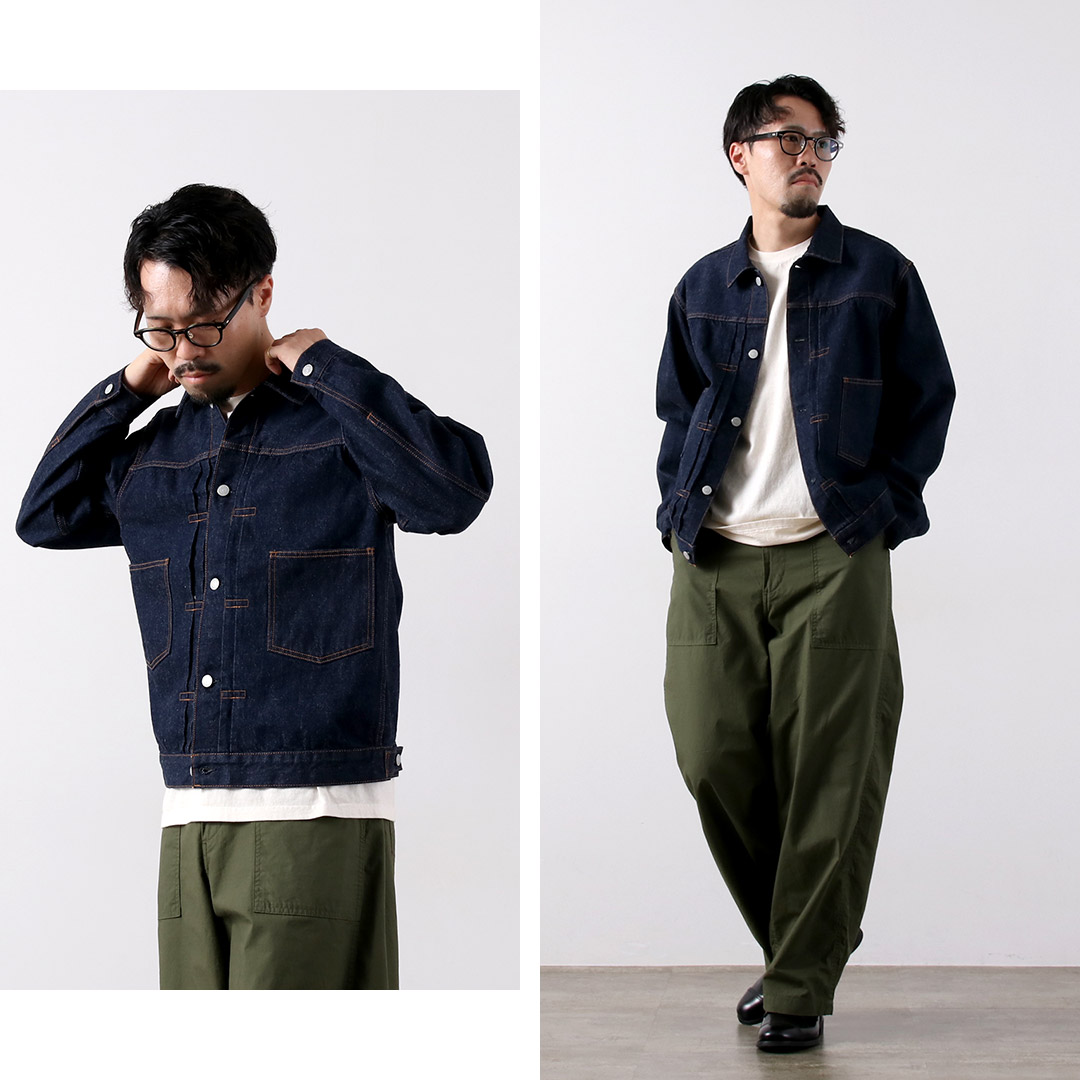ORDINARY FITS　メンズデニムジャケット　ワンウォッシュ　完売品　美品 ORDINARY FITS メンズデニムジャケット ワンウォッシュ 完売品 美品