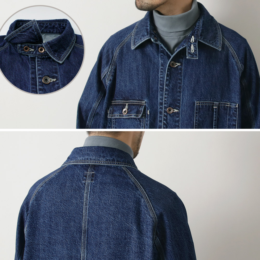 ORDINARY FITS オーディナリーフィッツ　デニムカバーオール　サイズ2 ORDINARY FITS（オーディナリーフィッツ） デニム カバーオール