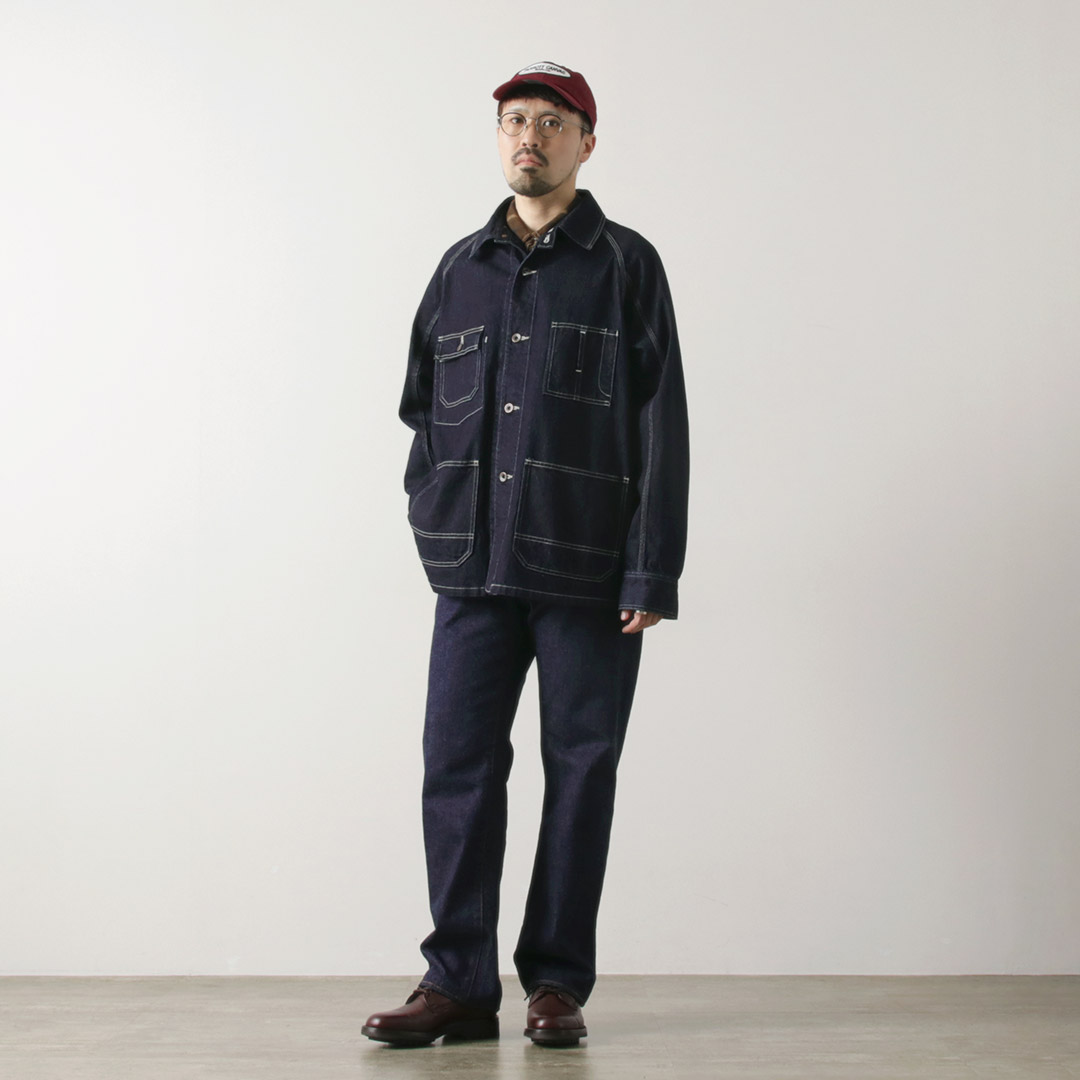 オーディナリー フィッツ カバーオール デニム ワーク ジャケット Ordinary fits ORDINARY FITS（オーディナリーフィッツ） デニム