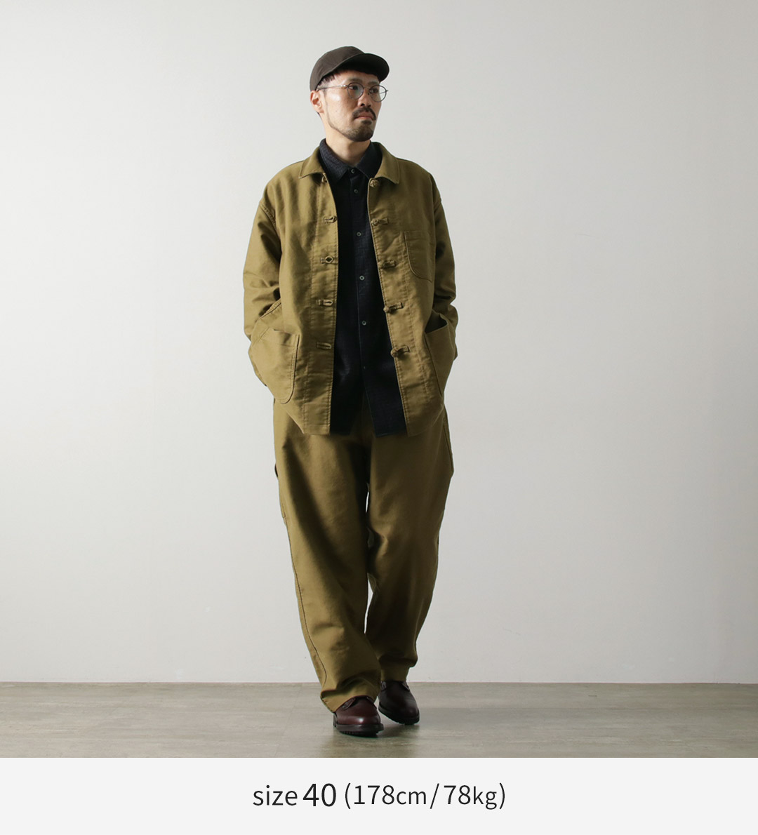 ordinary fits オーディナリーフィッツ　ジャケット　カーキ　Lサイズ Ordinary fits ORDINARY FITS（オーディナリーフィッツ
