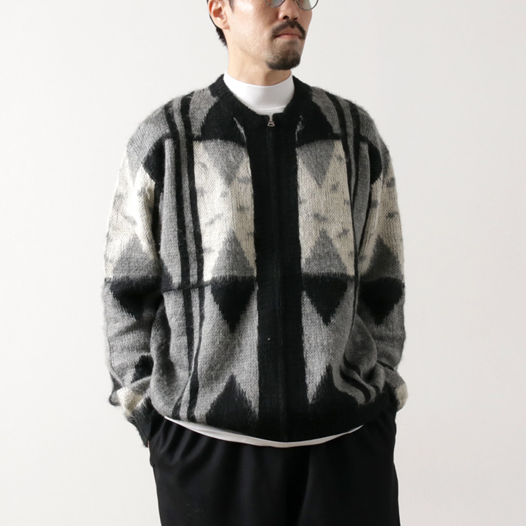 タウンクラフト TOWNCRAFT ジャガードカーディガン ナチュラル タウンクラフト TOWNCRAFT ジャガードカーディガン JACQUARD