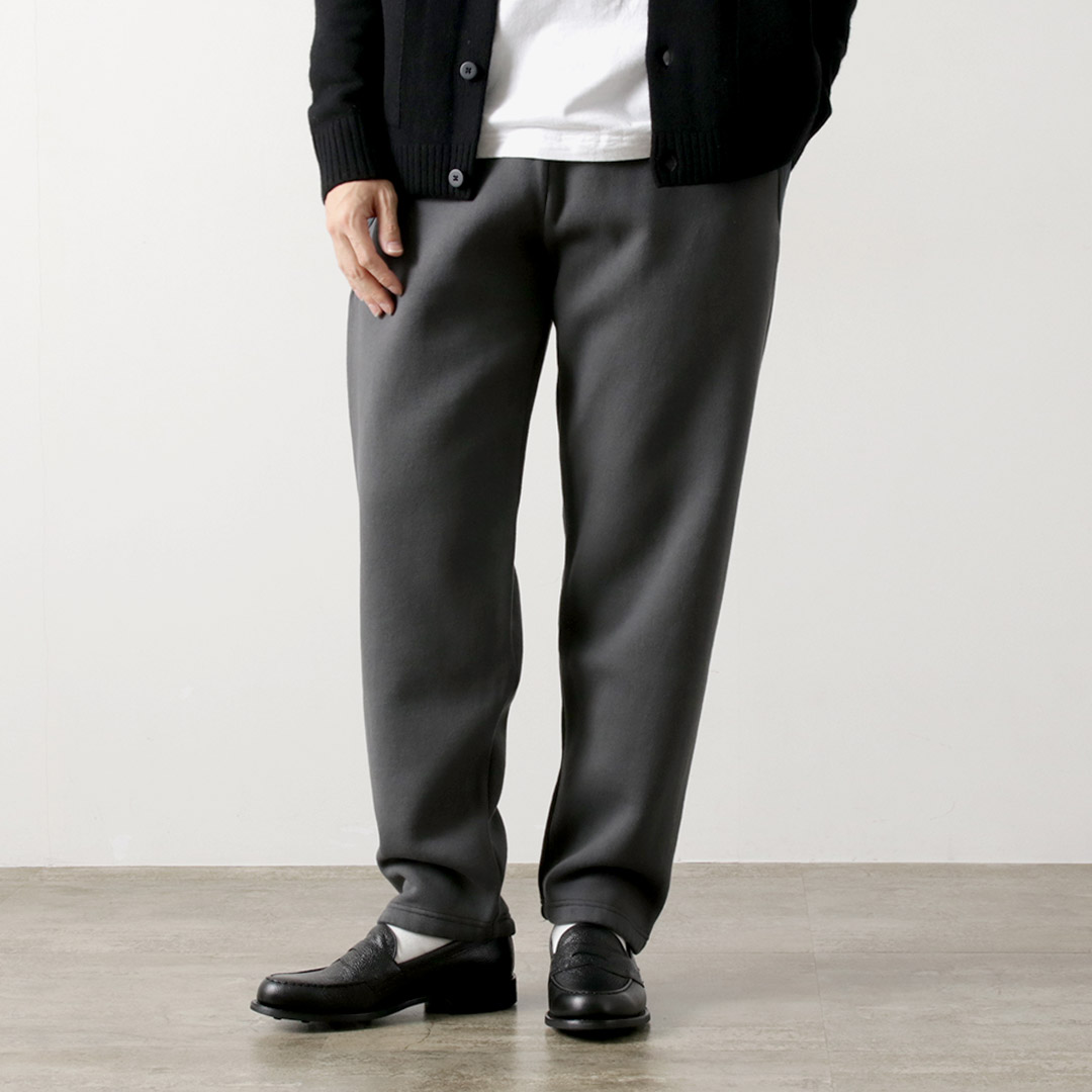BARNS（バーンズ） 小寸 ワイドテーパードパンツ / スウェット メンズ 裏起毛 中厚手 日本製 WIDE TAPERED PANTS COZUN | BARNS OUTFITTERS | 02