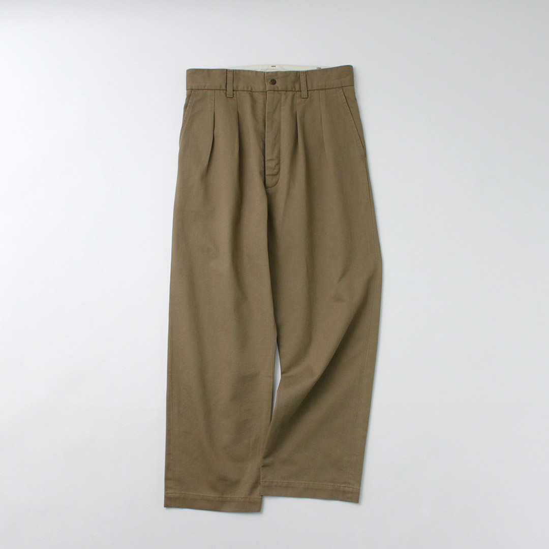 未使用品 FUJITO コットンヘンプ タックパンツ フジト リネン FUJITO FUJITO（フジト） 2タック トラウザー チノ / メンズ