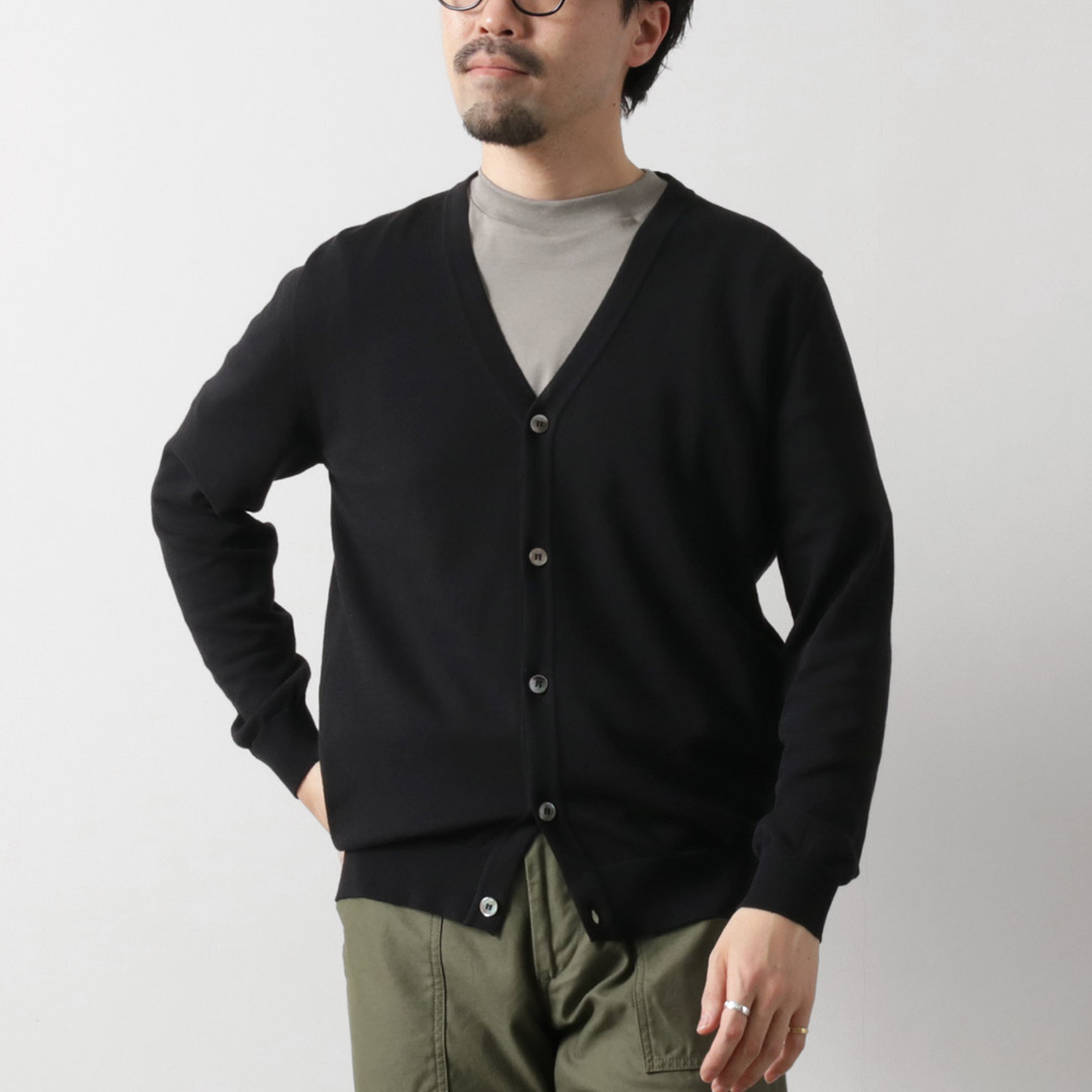 MOONCASTLE（ムーンキャッスル） アイスコットン カーディガン / メンズ サマーニット 接触冷感 長袖 | MOONCASTLE | 05