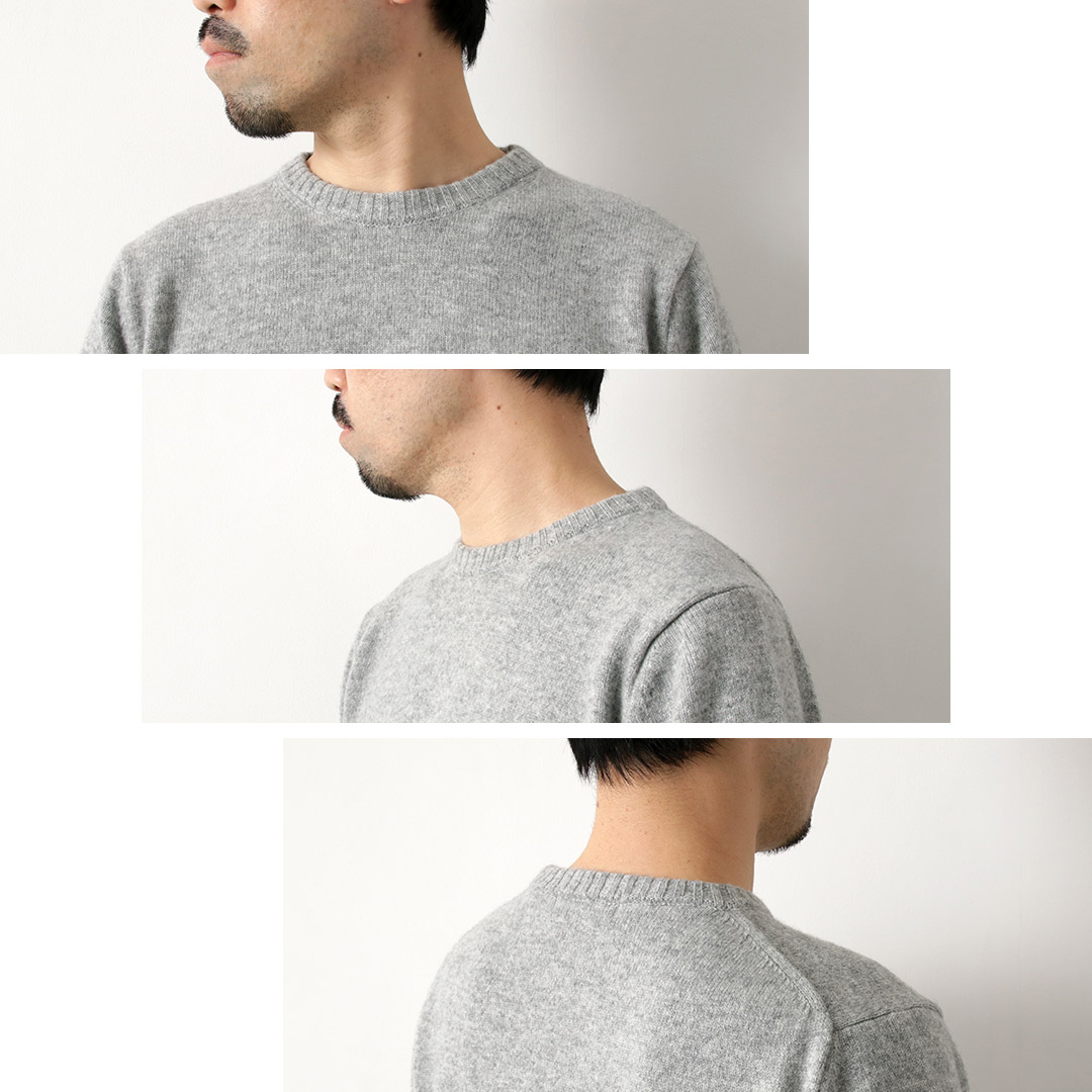 MOONCASTLE（ムーンキャッスル） カシミア シルク ラムウール クルー