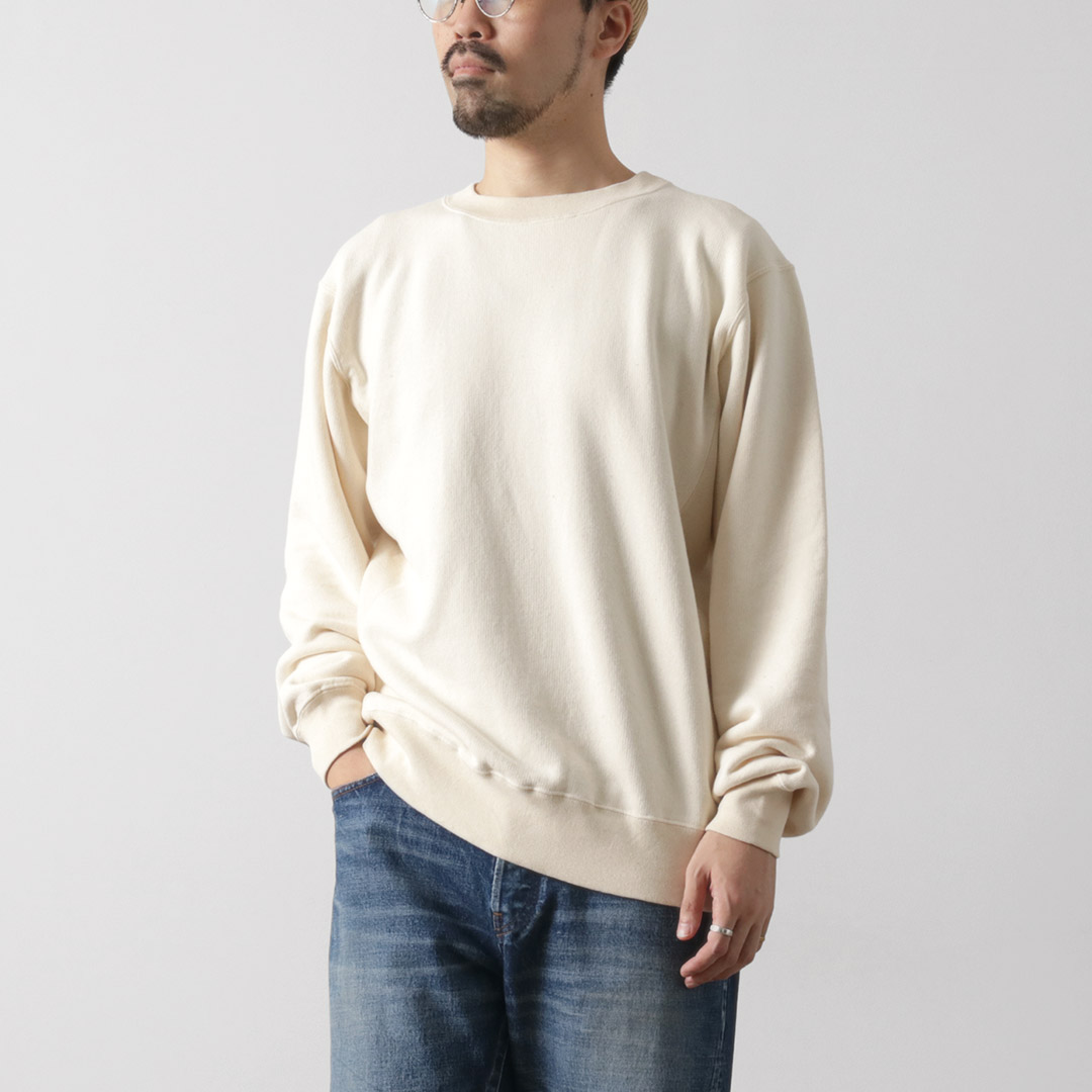 UNDYED（アンダイド） 裏毛 クルーネック スウェット カラード オーガニックコットン / メンズ 長袖 無地 日本製 | UNDYED | 01