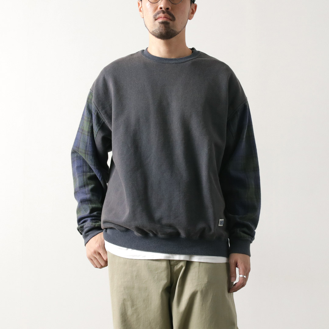 ILL ONE EIGHTY（イルワンエイティー） サーフライダー スウェットシャツ / メンズ 長袖 プルオーバー 柄 チェック 綿100 | ILL ONE EIGHTY | 01