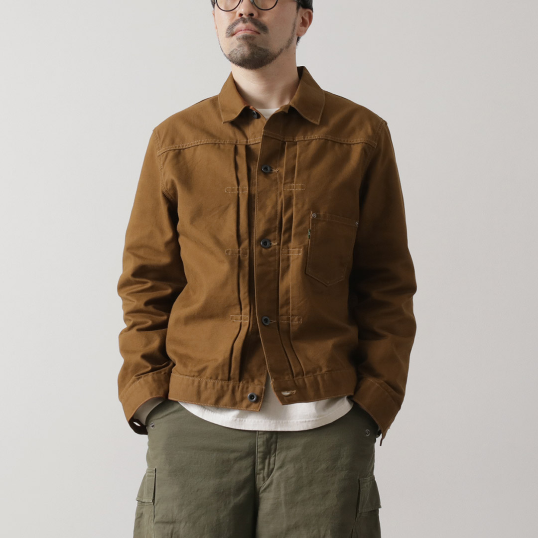 FOB FACTORY（FOBファクトリー） F2445 コットン ダック ジャケット / メンズ アウター ワーク Gジャン 綿100 日本製 COTTON DUCK JKT | FOB FACTORY | 02