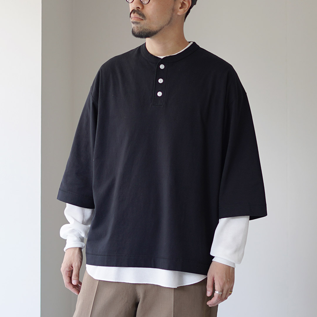 HEALTHKNIT（ヘルスニット）別注 2パックTシャツ 7分袖＋ロングスリーブワッフル / メンズ トップス 長袖 カジュアル | Healthknit | 01