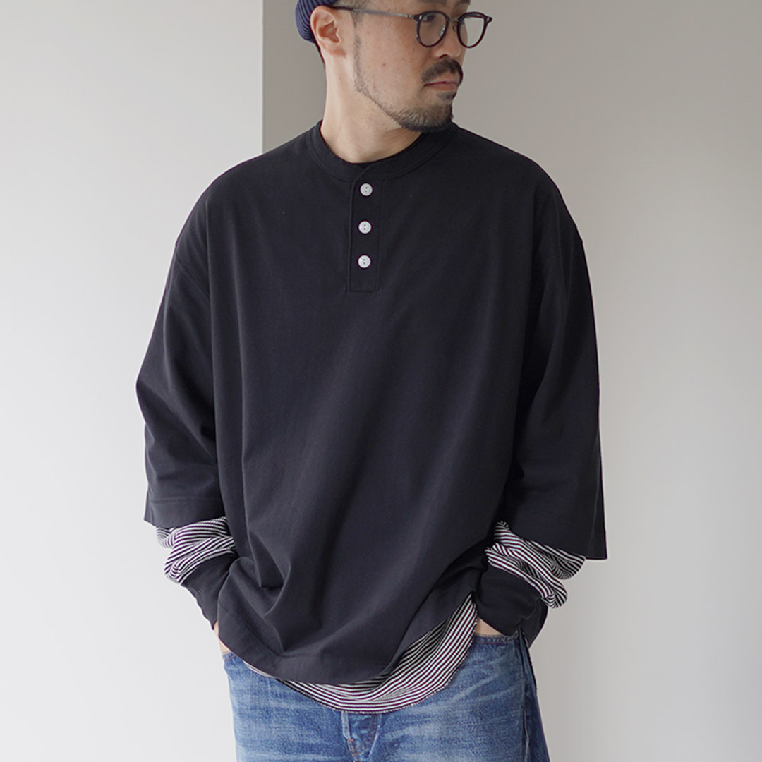 HEALTHKNIT（ヘルスニット）別注 2パックTシャツ 7分袖＋ロングスリーブワッフル / メンズ トップス 長袖 カジュアル | Healthknit | 03