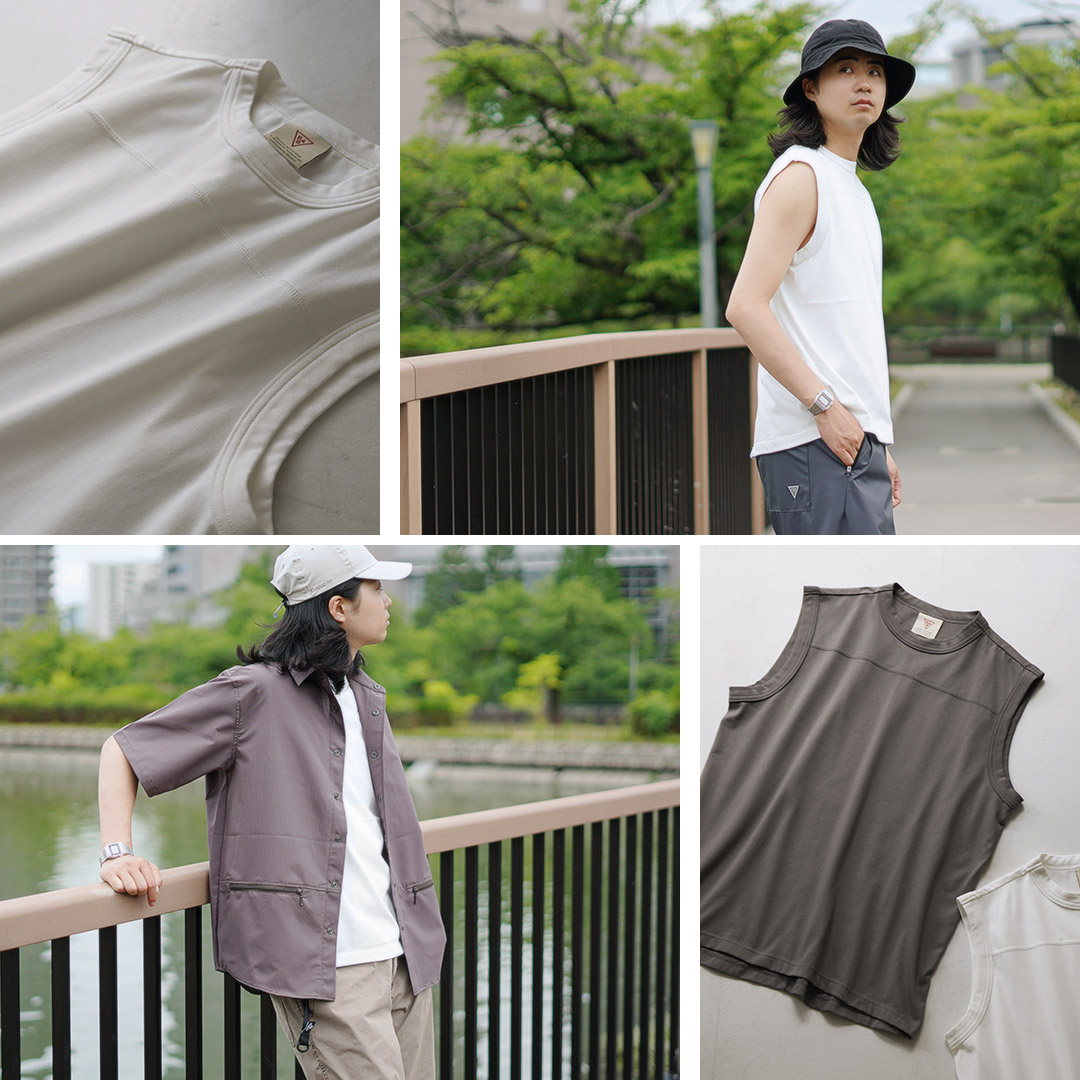 RAG（ラグ） クイックドライ スリーブレスTシャツ / メンズ トップス