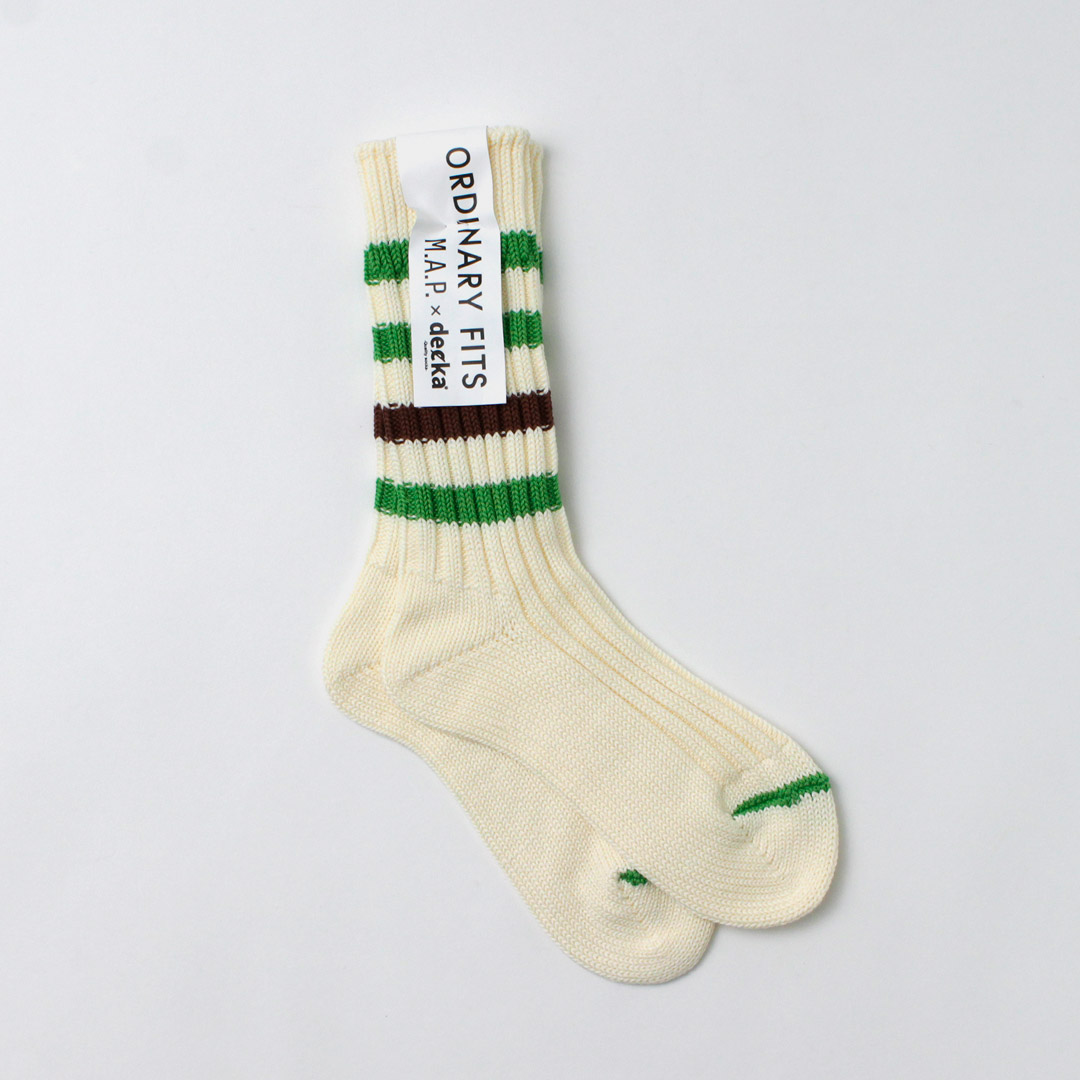 DECKA QUALITY SOCKS（デカ）M.A.P ヘビーウエイト ラインソックス / ユニセックス 靴下 ボーダー 日本製 SHOWATABE | decka Quality socks | 02