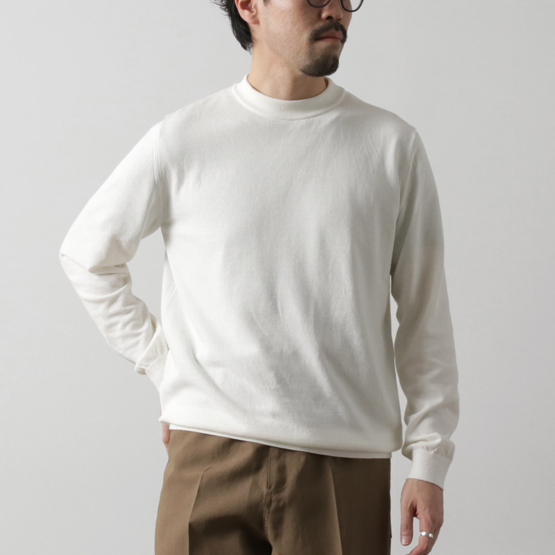 Moon castle ムーンキャッスル アイスコットン モックネックニット 楽天市場】MOONCASTLE ムーンキャッスル ICE COTTON LONG
