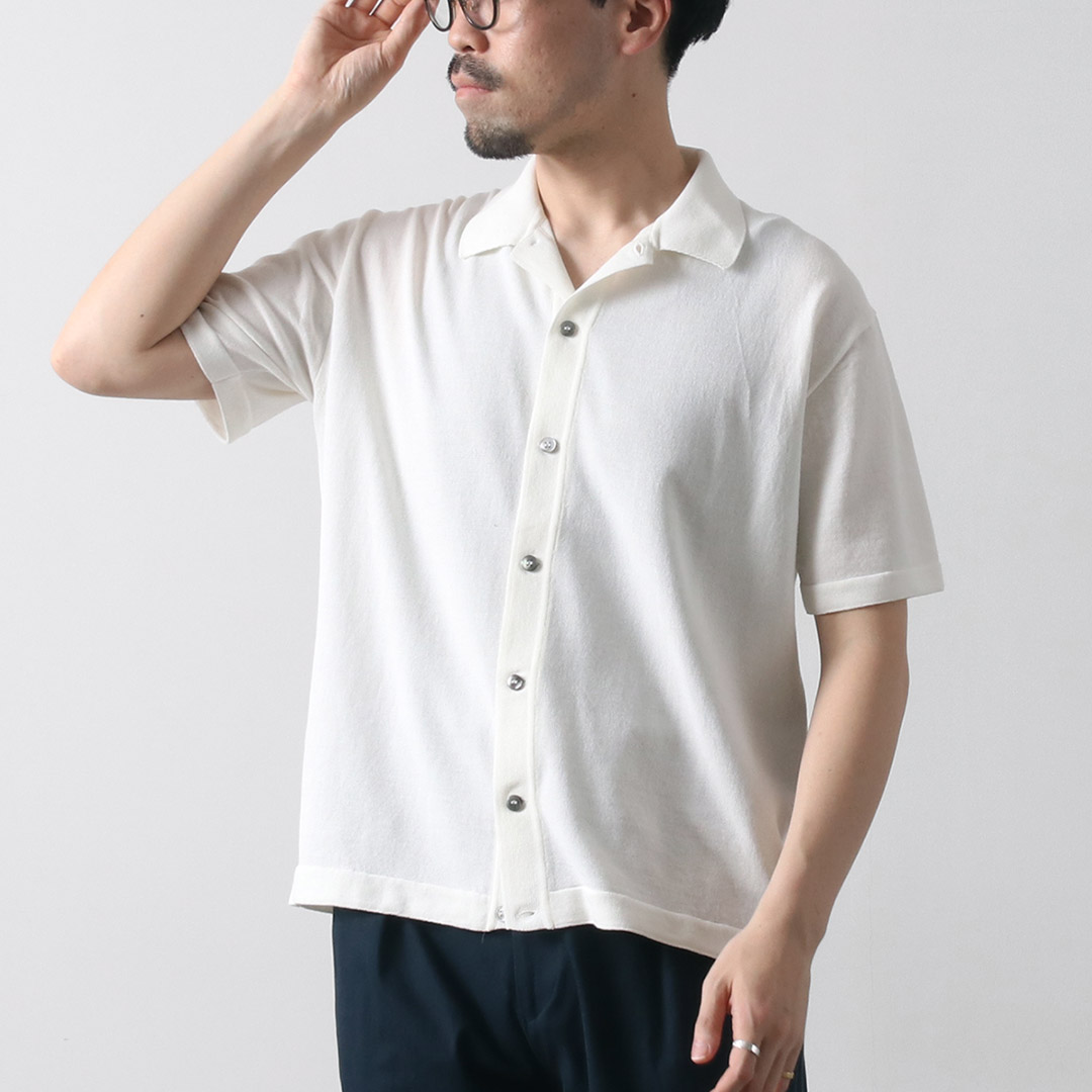 MOONCASTLE オフホワイト アイスコットンニット L MOONCASTLE MOONCASTLE（ムーンキャッスル） アイスコットン