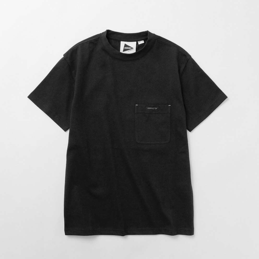 AND WANDER（アンドワンダー） グラミチ バックプリント TEE / Tシャツ COOL MAX 半袖 クルーネック 吸水速乾 ストレッチ アウトドア | and wander | 02