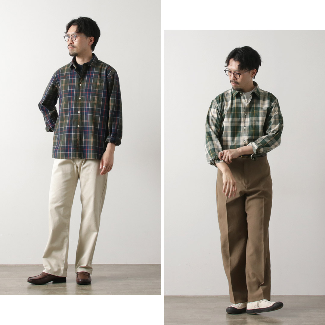 Barbour（バブアー） タゴン タータンチェック オーバーサイズ シャツ