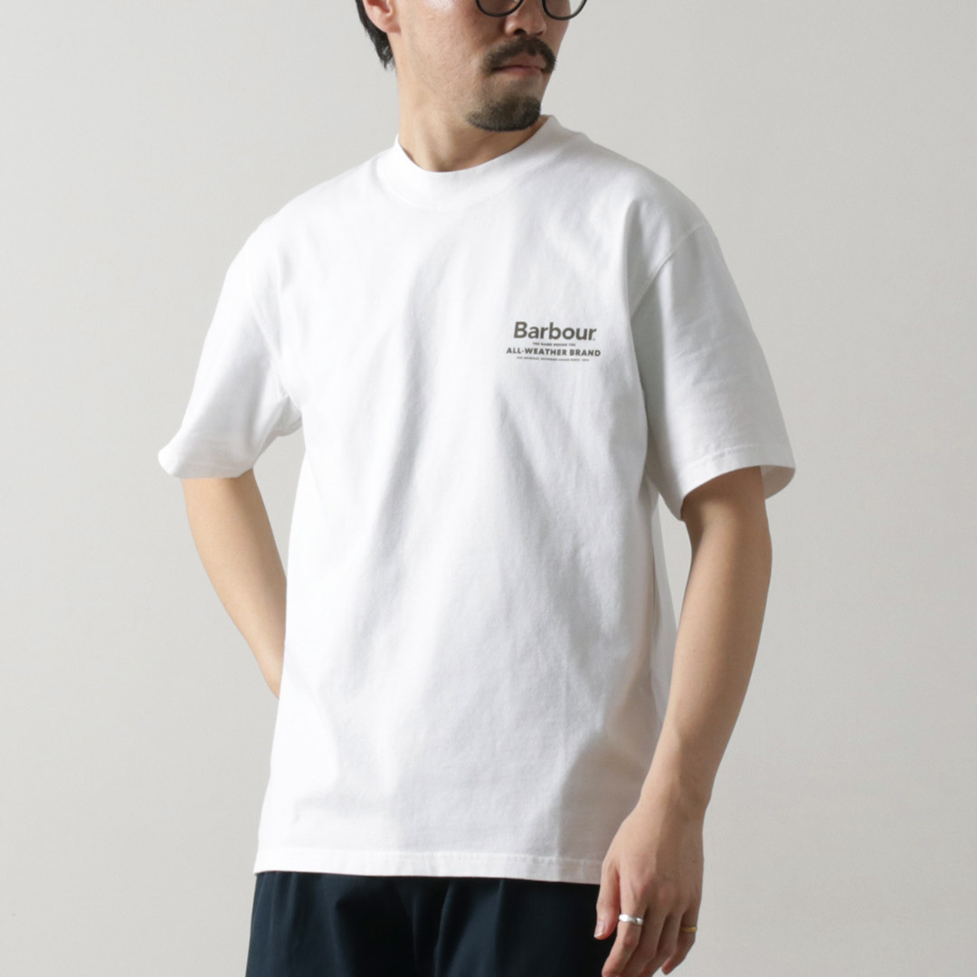 BARBOUR（バブアー） アウトドアグラフィック オーバーサイズ Tシャツ / メンズ 半袖 綿 コットン | Barbour | 01