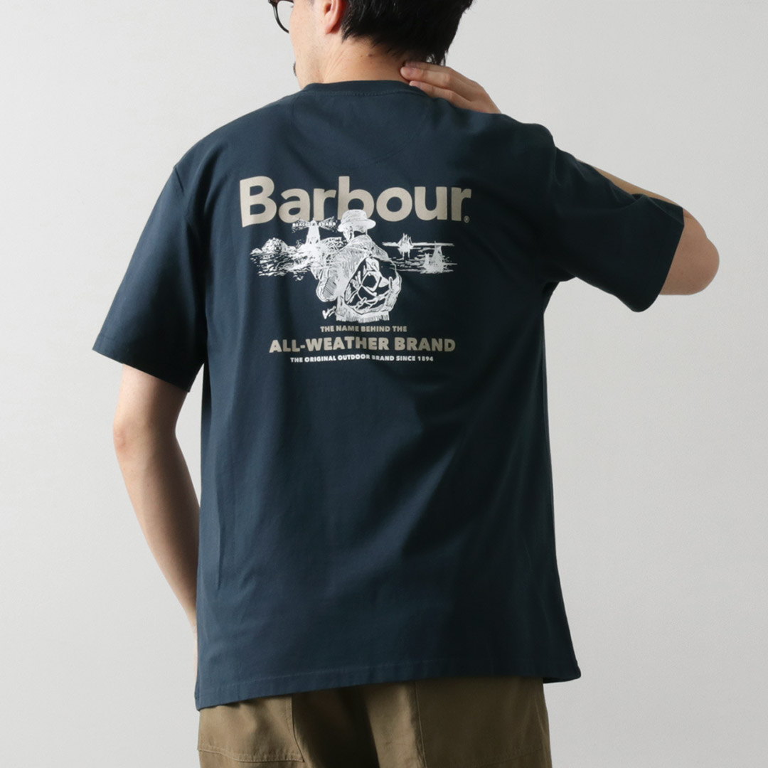 BARBOUR（バブアー） アウトドアグラフィック オーバーサイズ Tシャツ / メンズ 半袖 綿 コットン | Barbour | 02