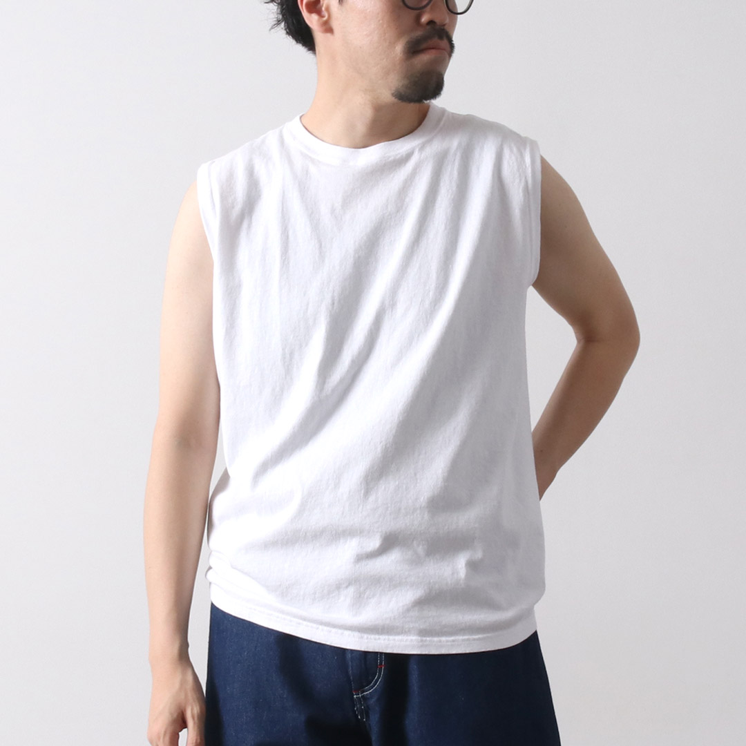 GOOD ON（グッドオン） ノースリーブ Tシャツ / メンズ コットン 無地 ピグメントダイ | GOOD ON | 01