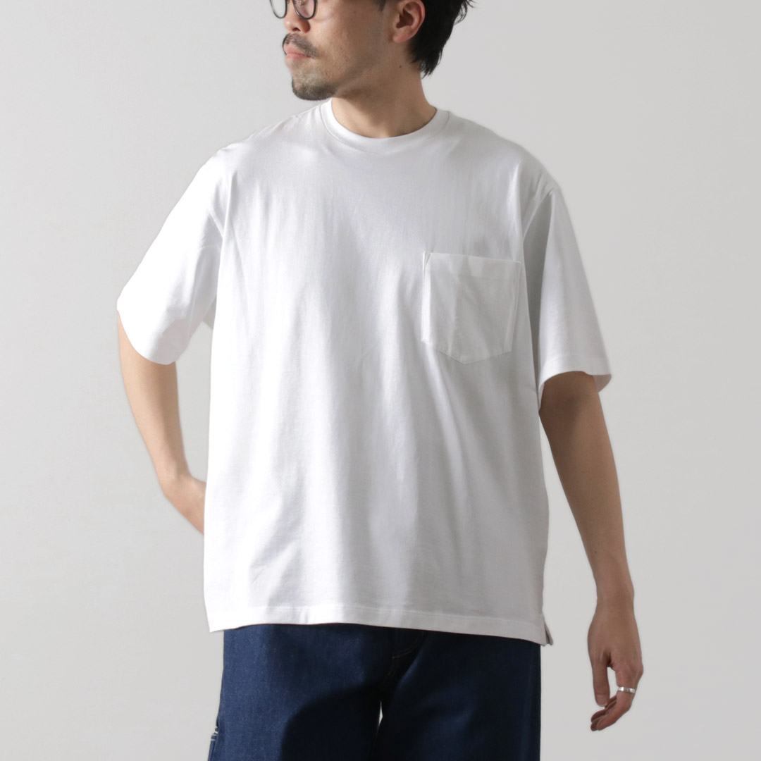 HANDVAERK（ハンドバーク） ショートスリーブ ビッグTシャツ / メンズ 半袖 コットン 綿 無地 ワイド 60/2 S/S BIG T-SHIRT | handvaerk | 01