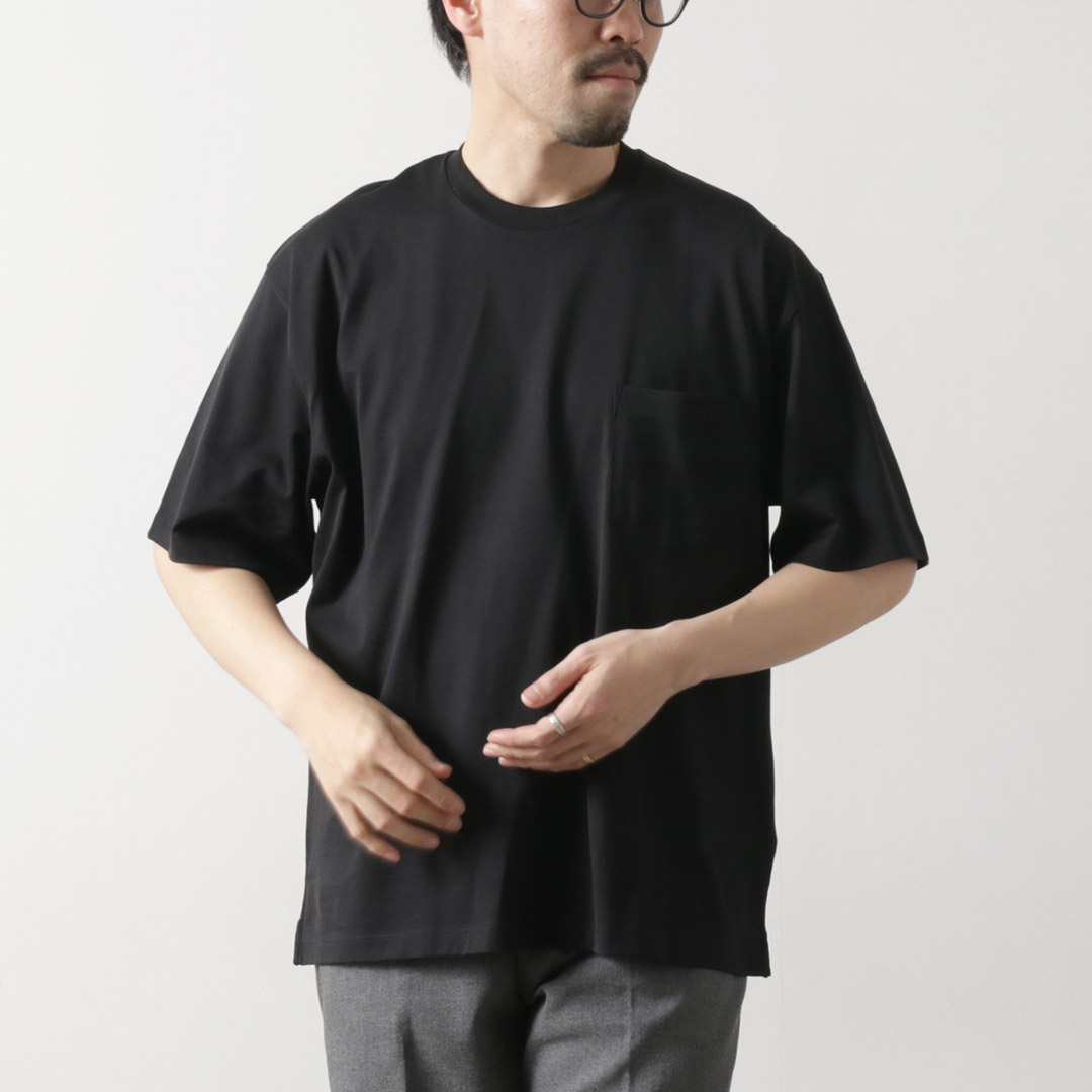 HANDVAERK（ハンドバーク） ショートスリーブ ビッグTシャツ / メンズ 半袖 コットン 綿 無地 ワイド 60/2 S/S BIG T-SHIRT | handvaerk | 04