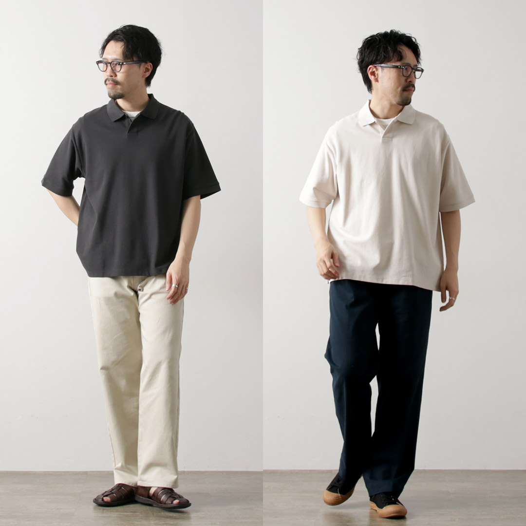 handvaerk HANDVAERK（ハンドバーク） 鹿の子 ショートスリーブ
