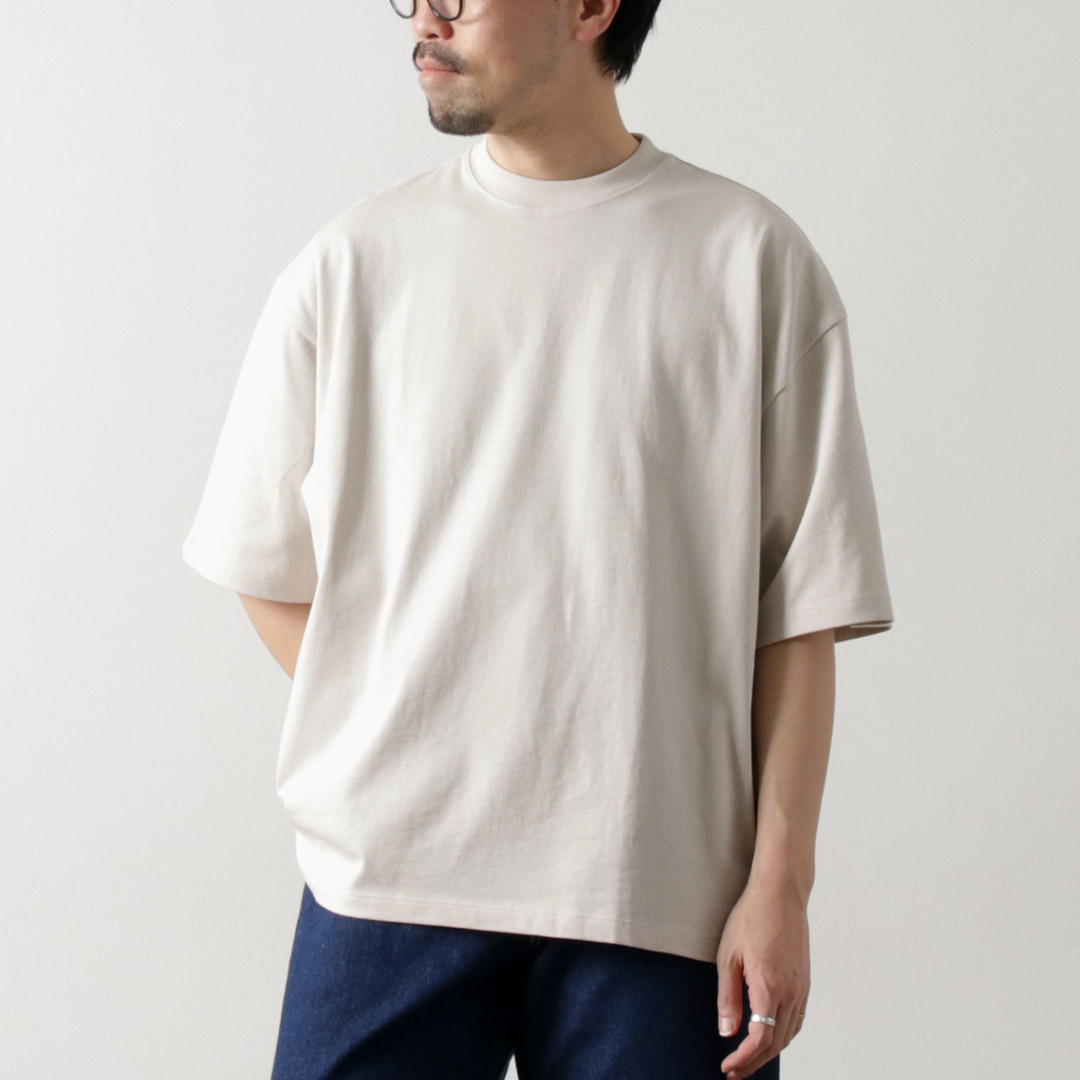 HANDVAERK（ハンドバーク） クルーネック ショートスリーブTシャツ / メンズ 半袖 コットン 綿 ワイド | handvaerk | 01