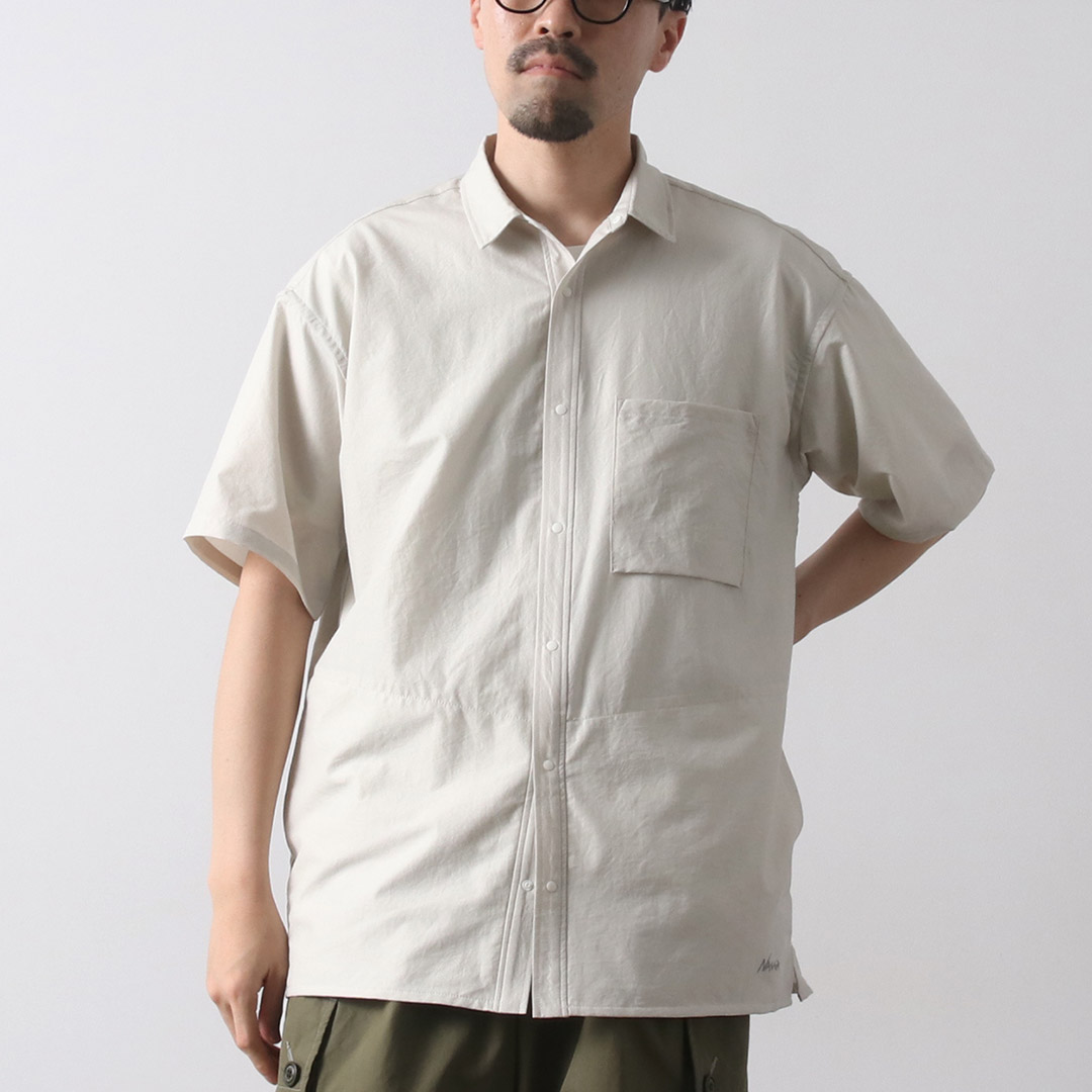 NANGA（ナンガ） ドットエア コンフィー ショートスリーブ シャツ / 半袖 吸汗 速乾 軽量 伸縮 ストレッチ メンズ | NANGA | 01