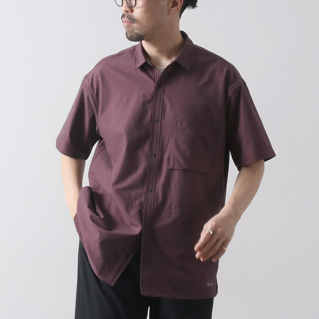 NANGA（ナンガ） ドットエア コンフィー ショートスリーブ シャツ / 半袖 吸汗 速乾 軽量 伸縮 ストレッチ メンズ | NANGA | 02