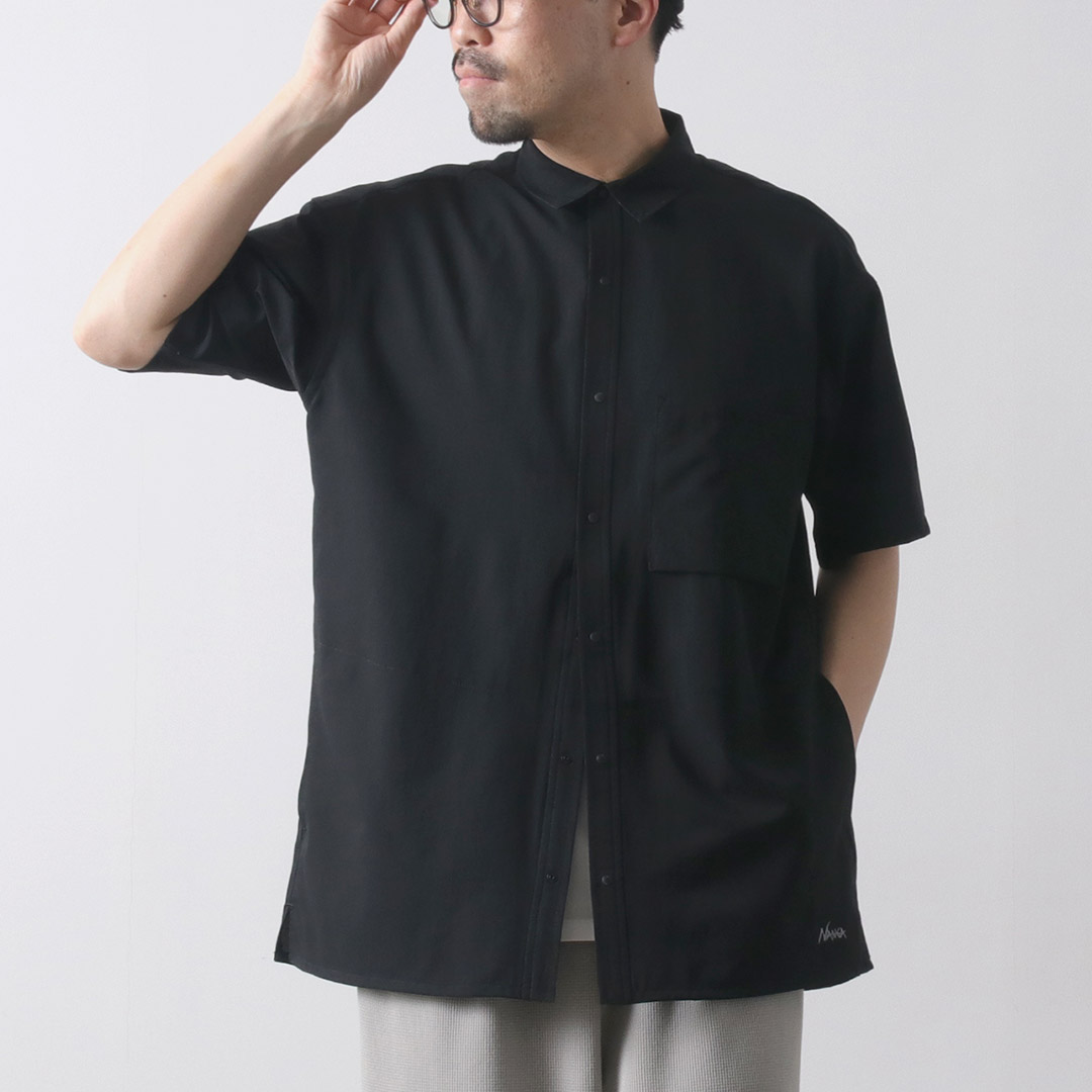 NANGA（ナンガ） ドットエア コンフィー ショートスリーブ シャツ / 半袖 吸汗 速乾 軽量 伸縮 ストレッチ メンズ | NANGA | 03