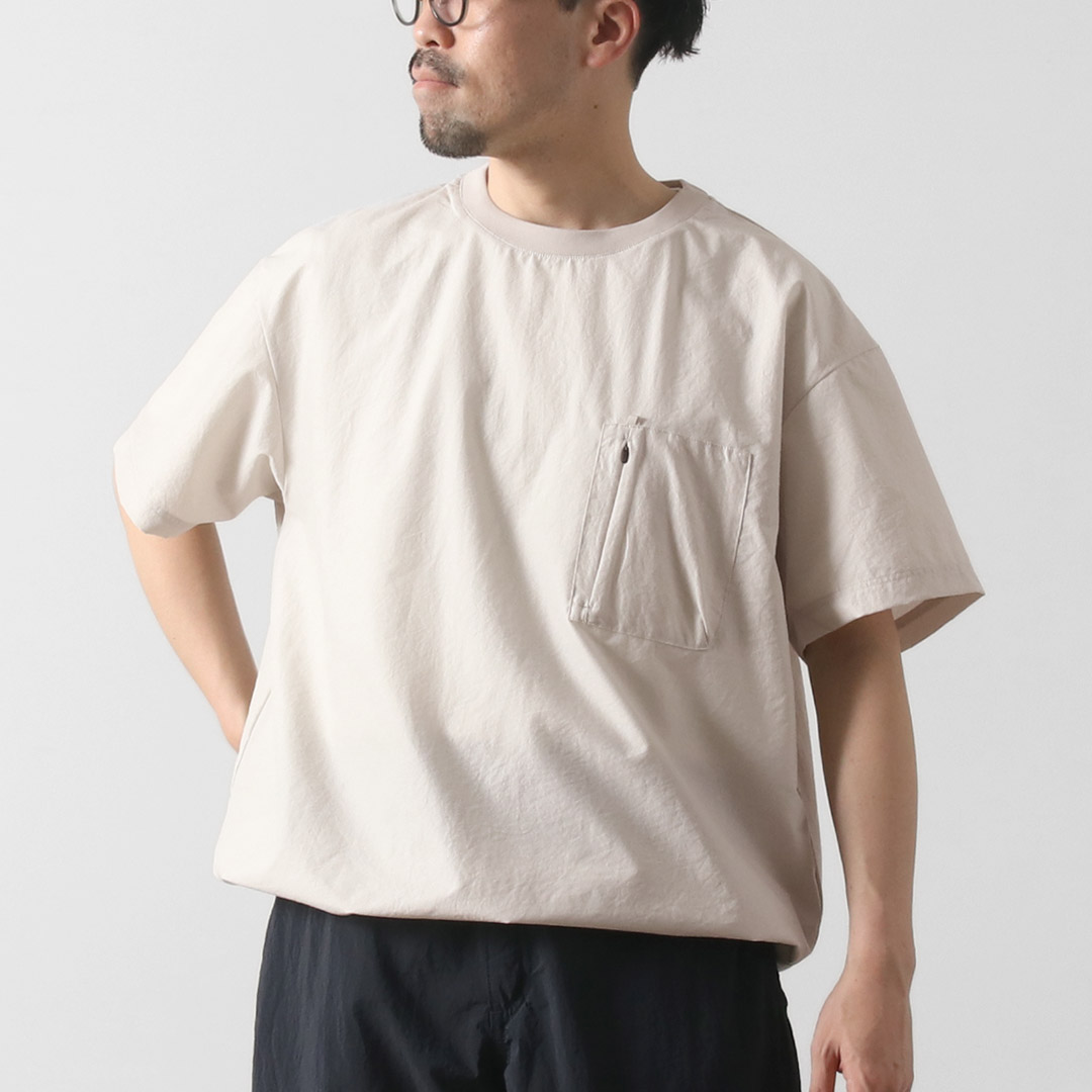 NANGA（ナンガ） ドットエア コンフィー Tシャツ / 半袖 吸汗 速乾 軽量 伸縮 ストレッチ メンズ ドローコード DotAir COMFY TEE | NANGA | 01