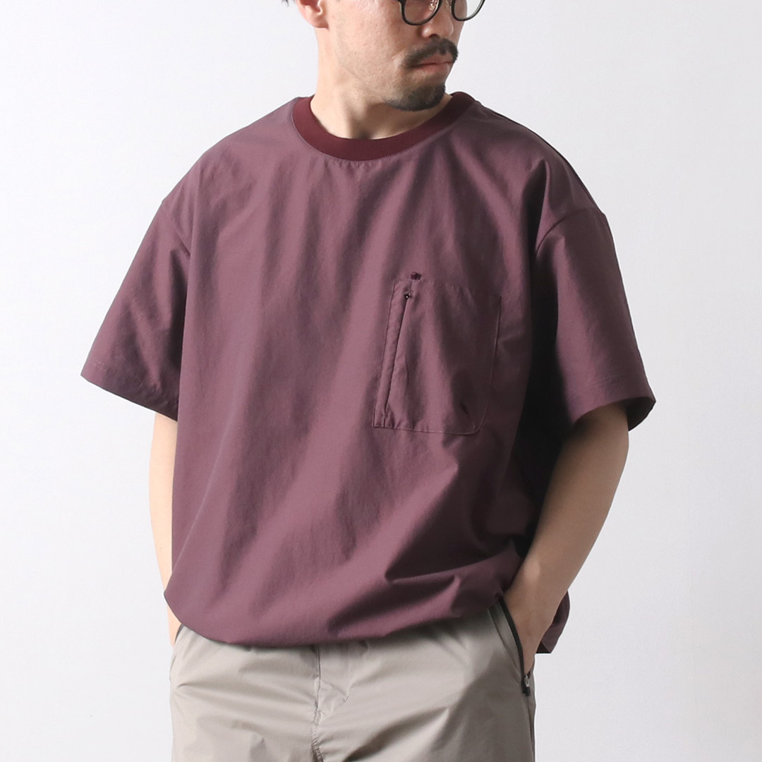 NANGA（ナンガ） ドットエア コンフィー Tシャツ / 半袖 吸汗 速乾 軽量 伸縮 ストレッチ メンズ ドローコード DotAir COMFY TEE | NANGA | 02