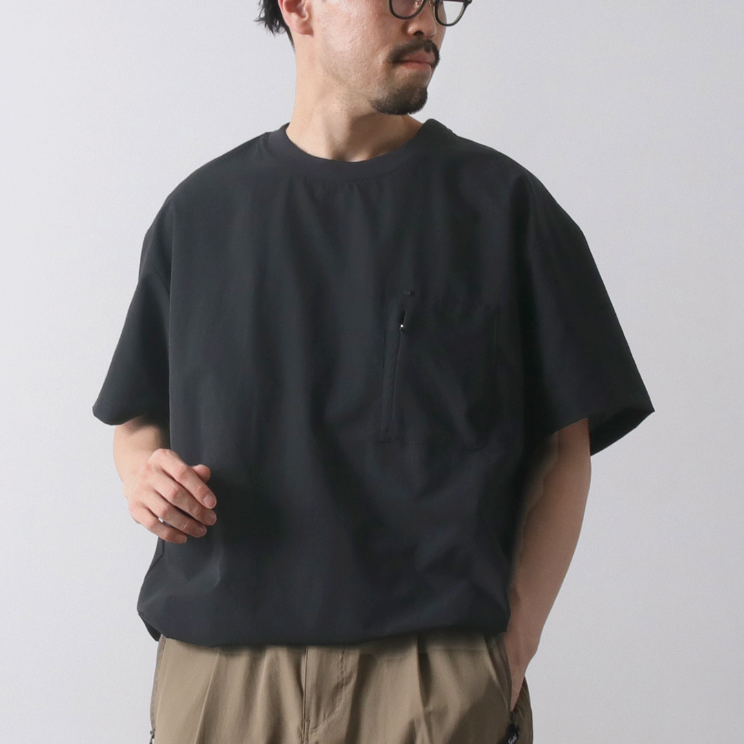 NANGA（ナンガ） ドットエア コンフィー Tシャツ / 半袖 吸汗 速乾 軽量 伸縮 ストレッチ メンズ ドローコード DotAir COMFY TEE | NANGA | 03