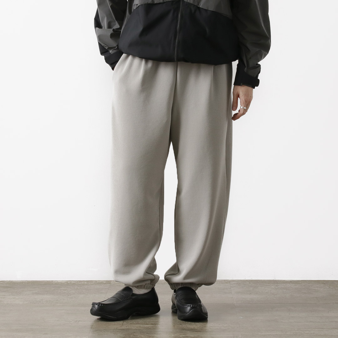 AXESQUIN（アクシーズクイン） クイックドライ エコワッフル リラクシングパンツ / メンズ イージーパンツ 速乾 ウエストゴム | AXESQUIN | 01