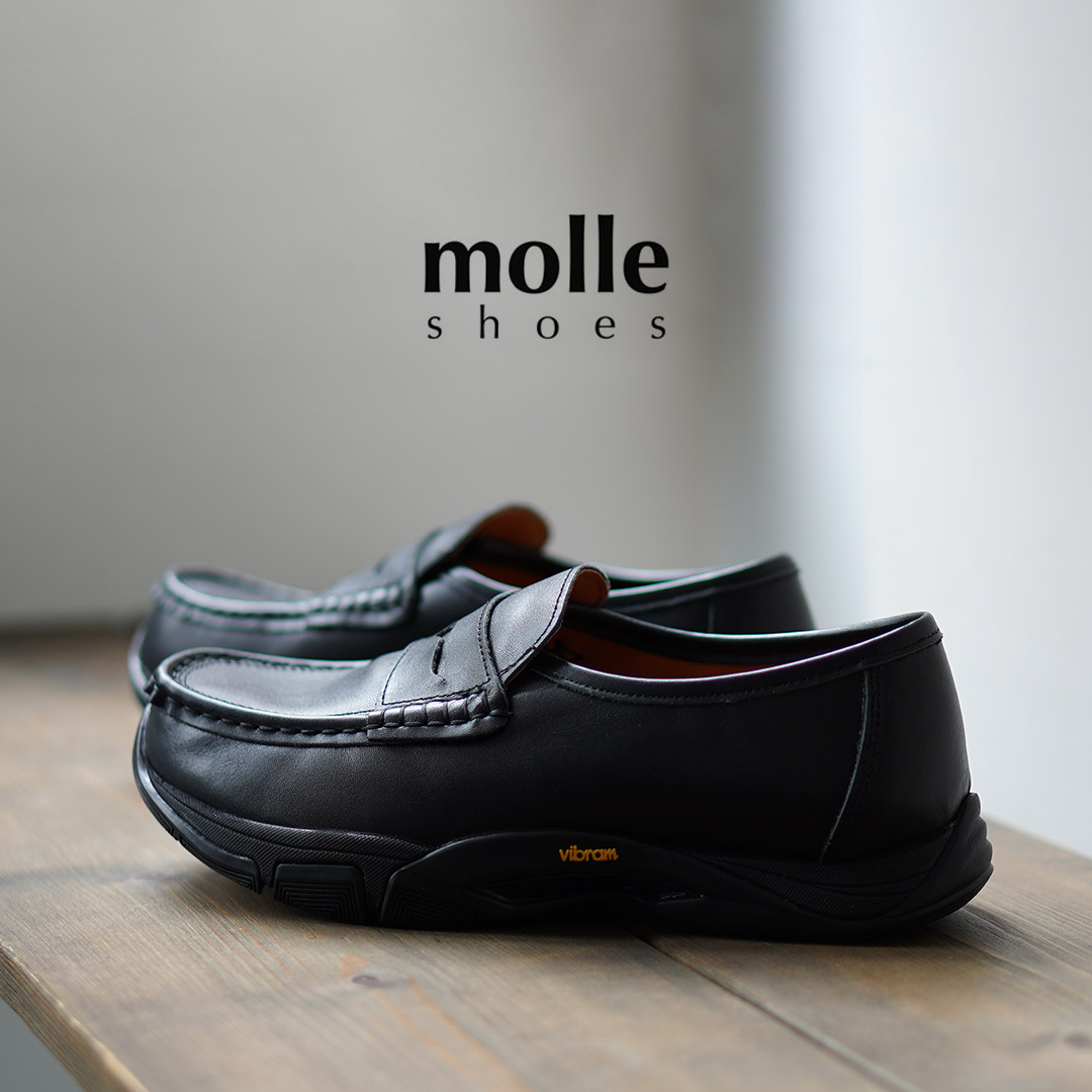 molle shoes モールシューズスニーカーローファー　ビブラム molle shoes（モールシューズ） ハイブリッド ローファー / 撥水