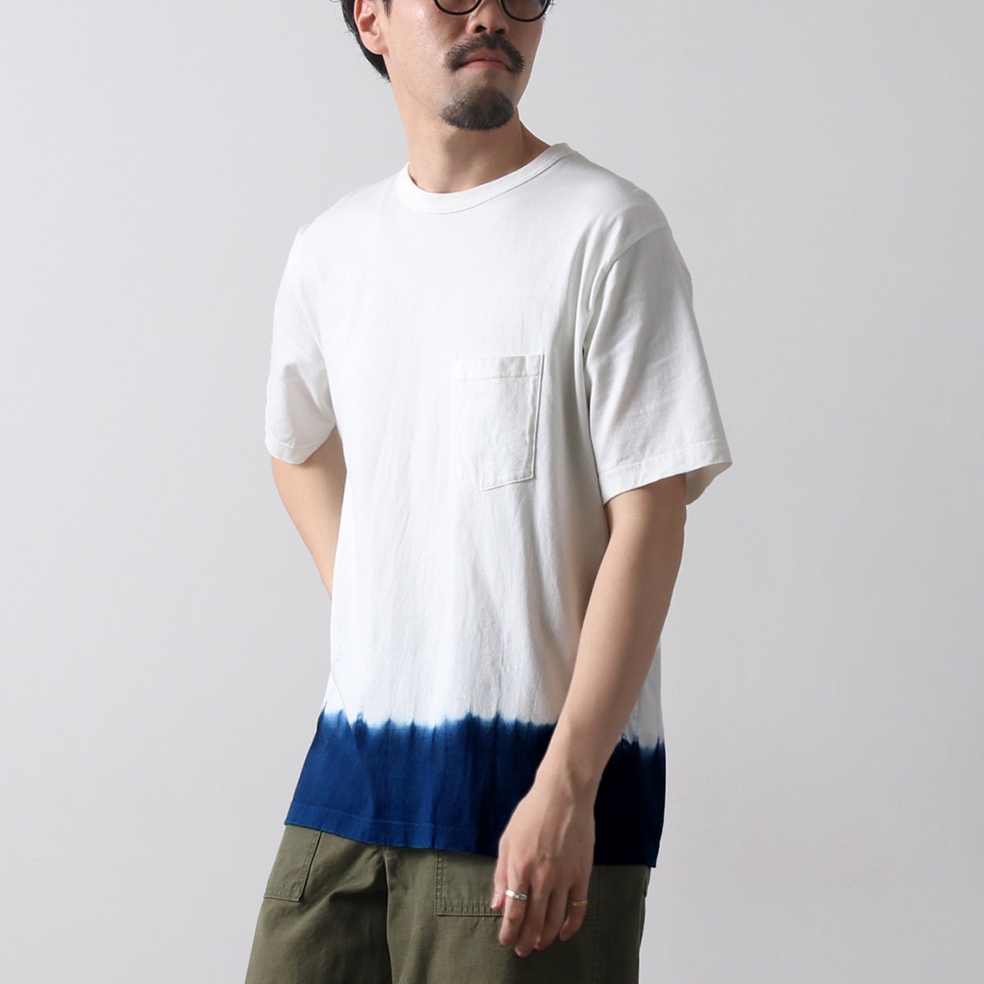 SEUVAS（ソウバス） インディゴ Tシャツ / メンズ 半袖 ポケット 水藍染め 日本製 INDIGO T-SHIRT DANZOME | SEUVAS | 02
